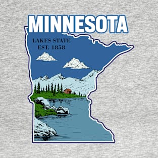 Minnesota and vintage T-Shirt